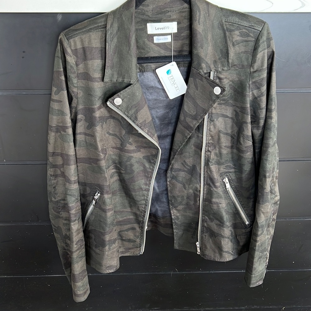 Level 99 Evereve Camo Bomber Jacket